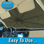 BrellaShield Car Windshield Sun Shade – Universal Pop-Up UV Protection
